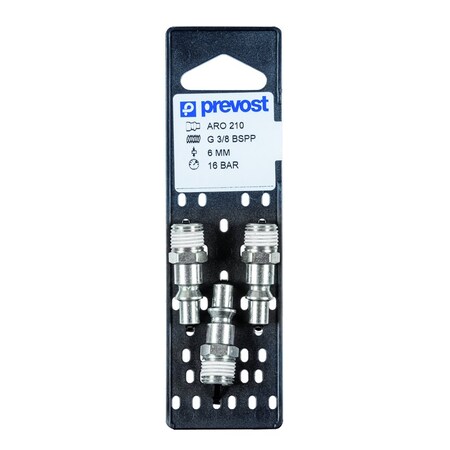 Prevost 1/4in Passage x 1/4in MN Nitrided Steel Plug - 3 Pack ARP 066251P3